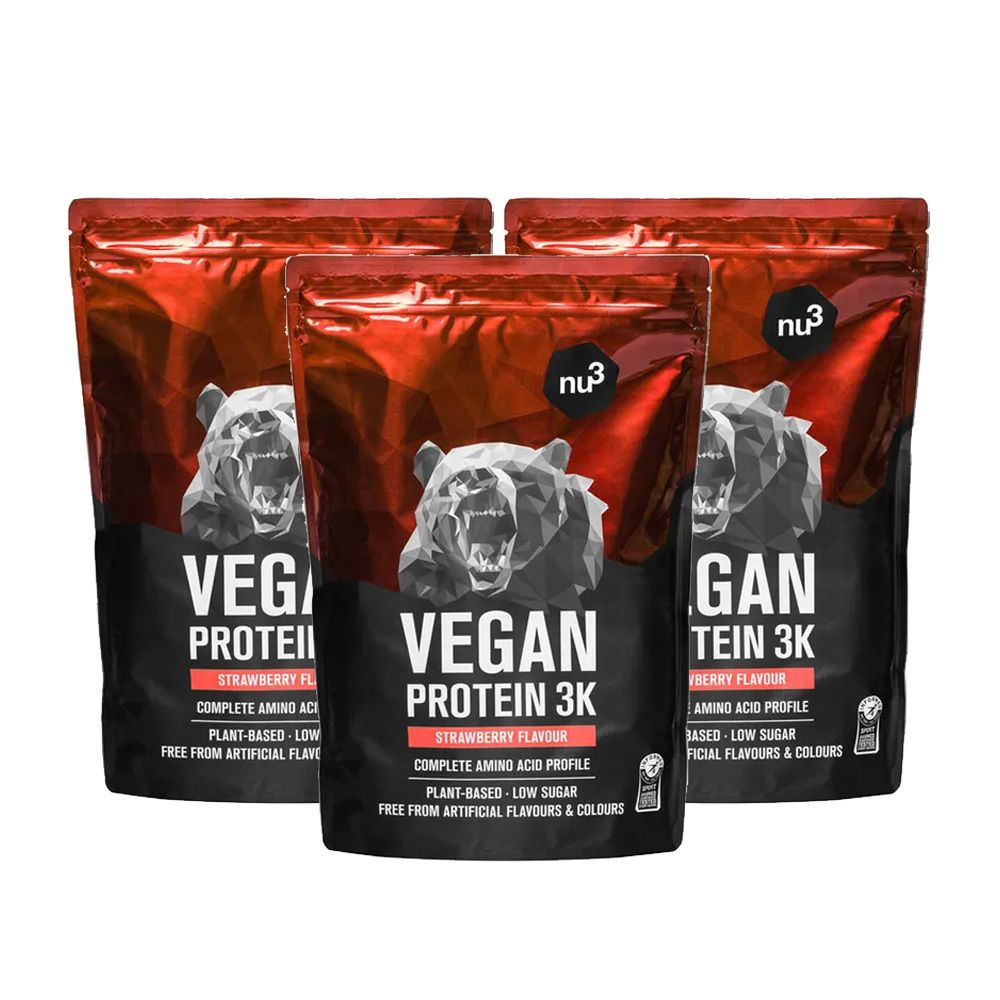 nu3 Vegan Protein 3K Shake, Erdbeere