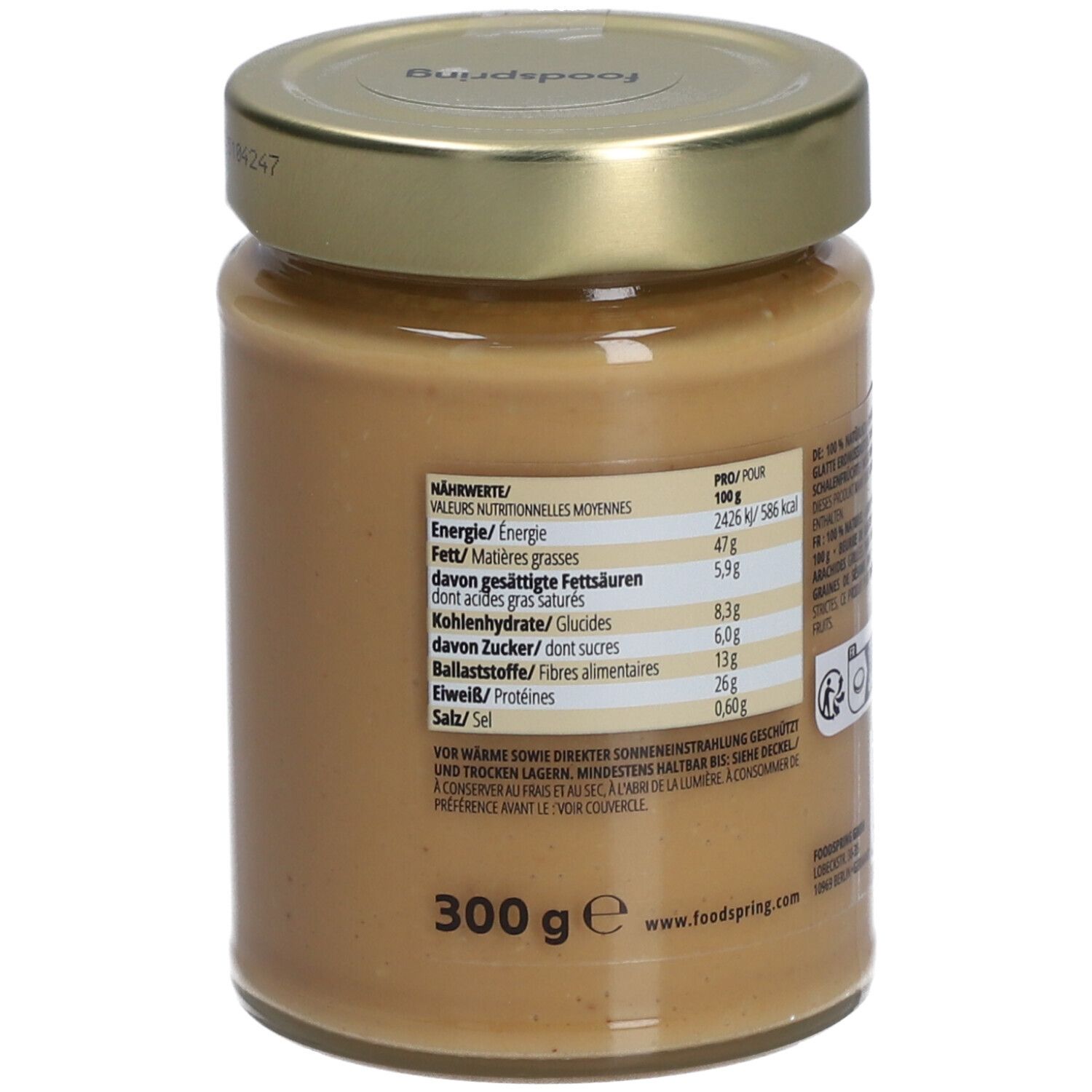 foodspring® CRUNCHY PEANUT BUTTER SMOOTH