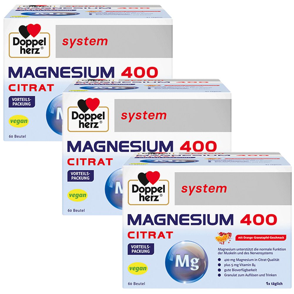 Doppelherz® system MAGNESIUM 400 CITRAT