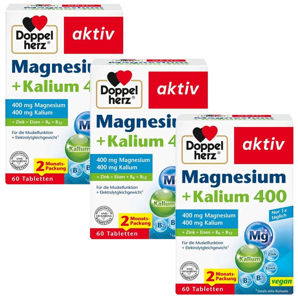 Doppelherz® aktiv Magnesium +Kalium 400