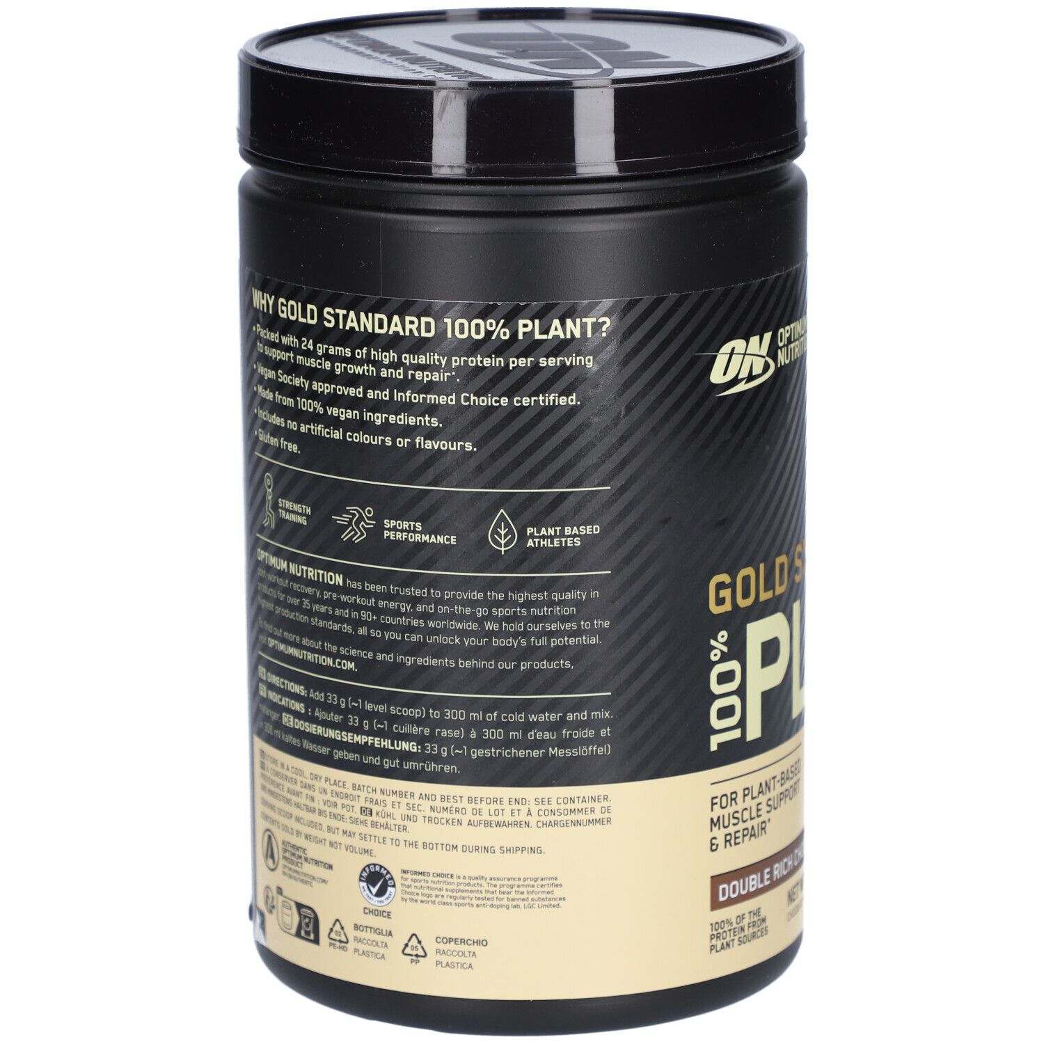 Gelb Standard 100% Plant Protein 684g Optimum Nutrition