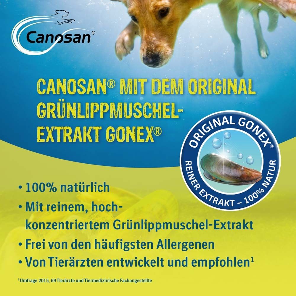 Canosan® Pellets bei Gelenkproblemen Hund mit Grünlippmuschel-Extrakt Gonex®