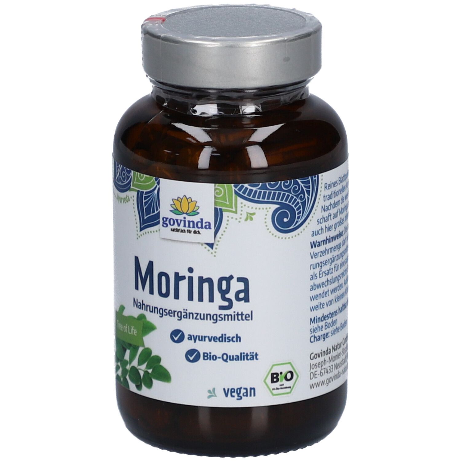 Govinda Moringa Kapseln – Bio & Fair Trade