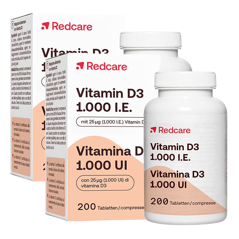 Redcare Vitamin D3 1000 I.E.