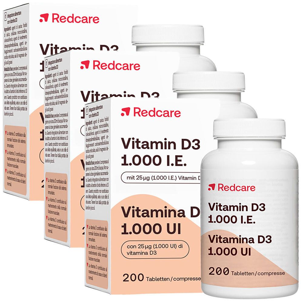 Redcare Vitamin D3 1000 I.E.