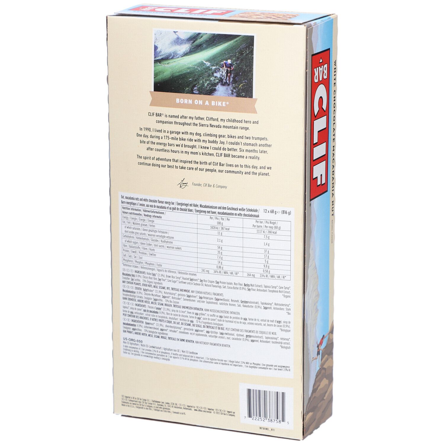 Clif Bar Weiße Schokolade Macadamianuss