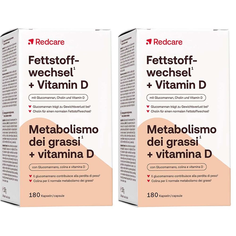 Redcare Fettstoffwechsel + Vitamin D