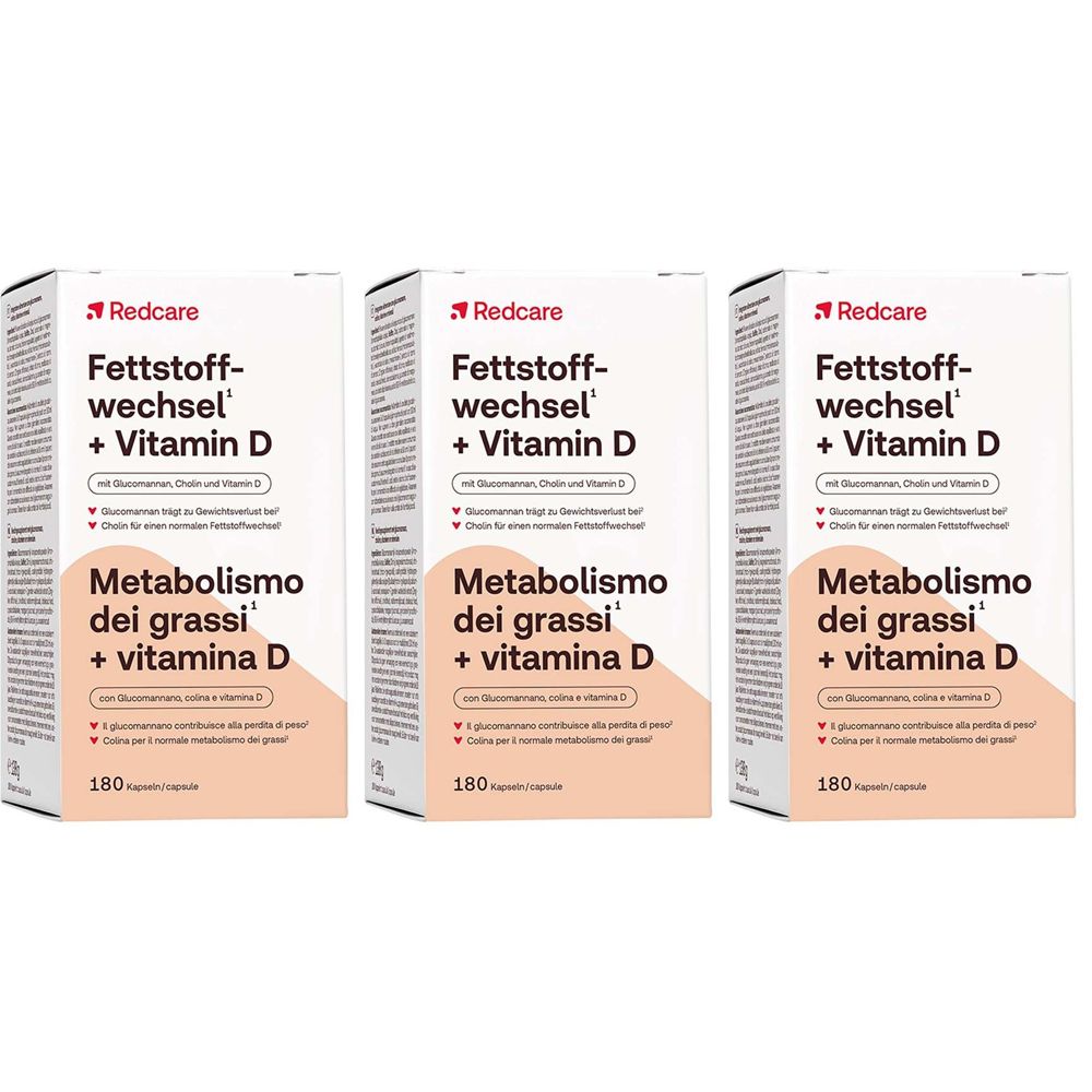 Redcare Fettstoffwechsel + Vitamin D