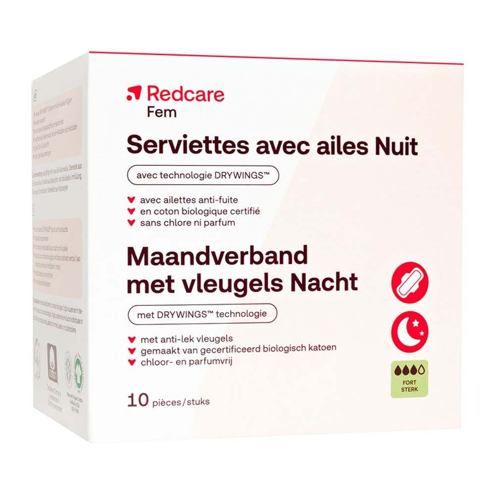 Redcare Fem Binden mit Flügeln Nacht 