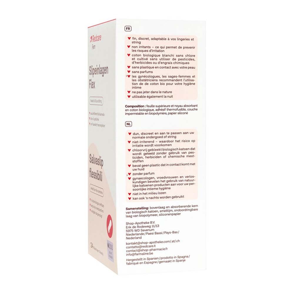 Rückseite der Verpackung mit Produktinformationen in Deutsch, Französisch und Italienisch.