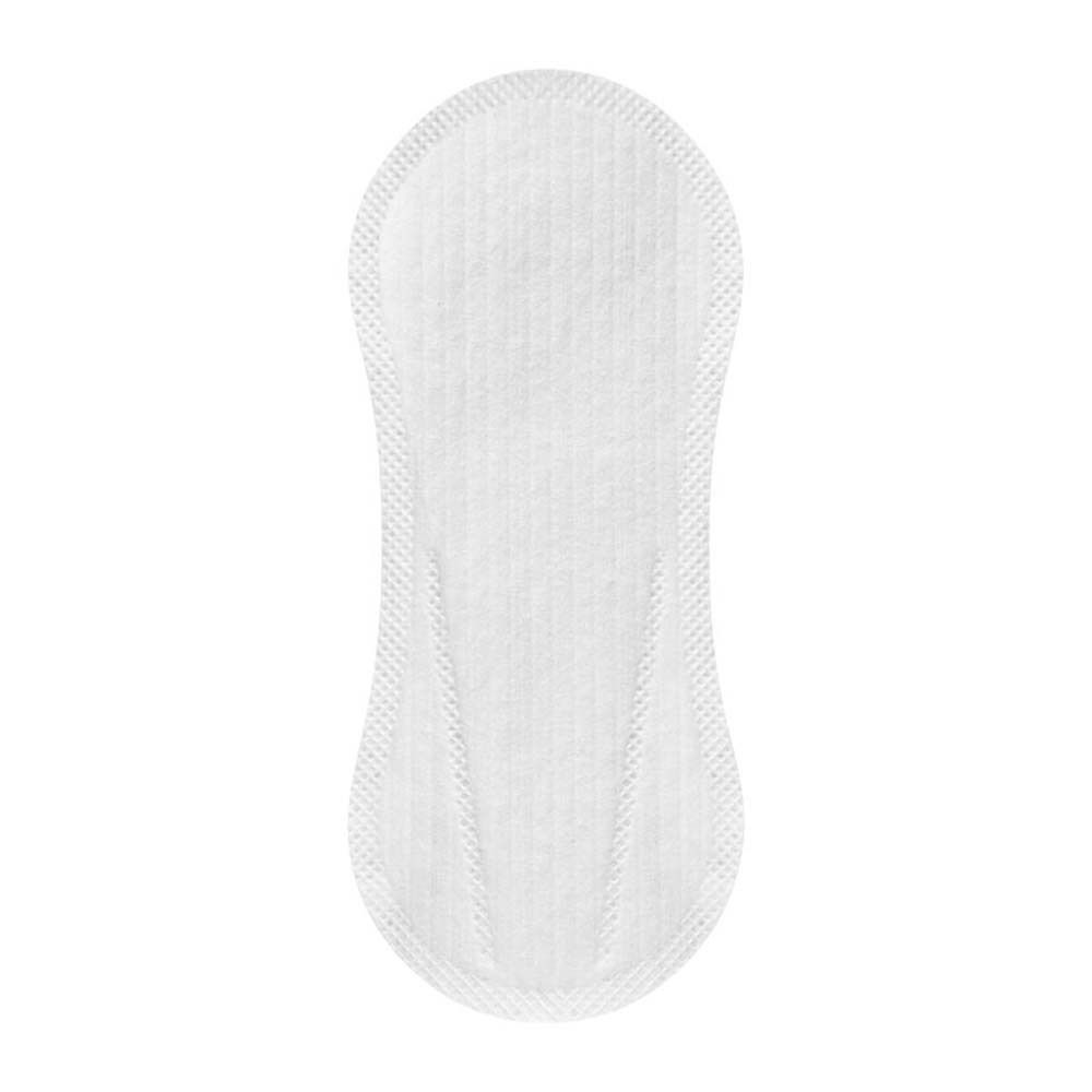 Weißes Slipeinlage. Ovale Form mit geprägter Oberfläche.