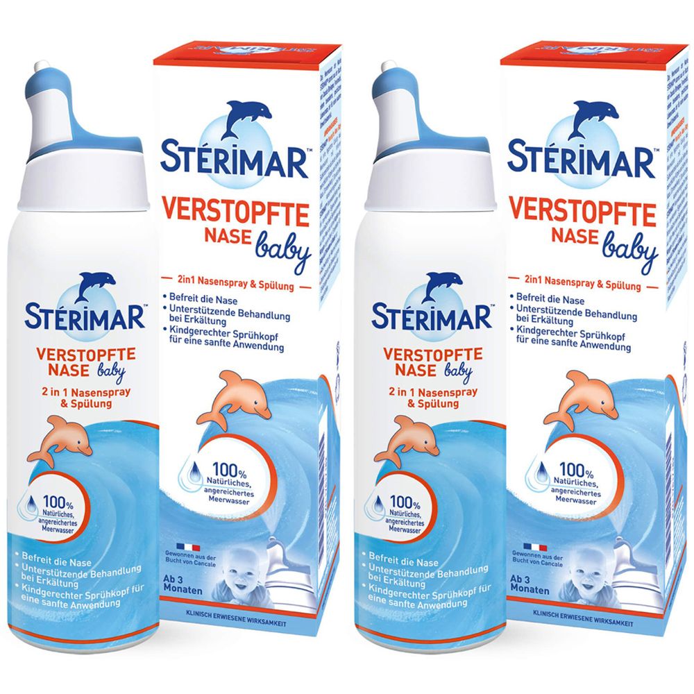 STERIMAR® Verstopfte Nase Baby 2in1 Nasenspray & Spülung