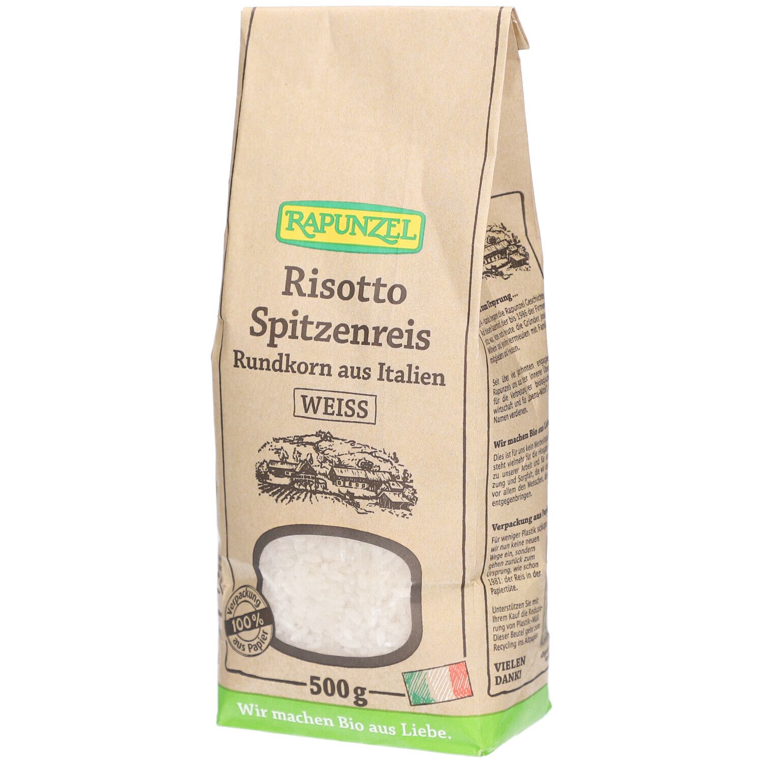 Rapunzel Risotto Rundkorn Spitzenreis "Ribe" weiß
