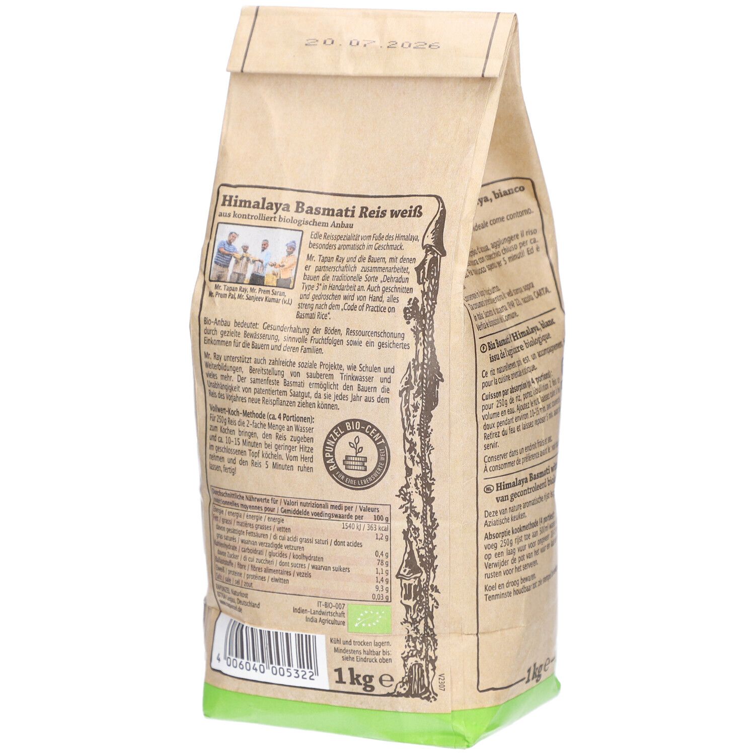 Rapunzel Himalaya Basmati Reis weiß