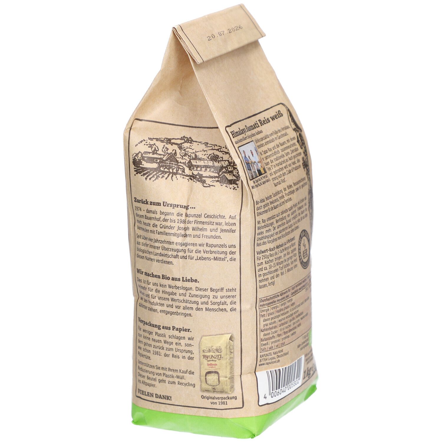 Rapunzel Himalaya Basmati Reis weiß