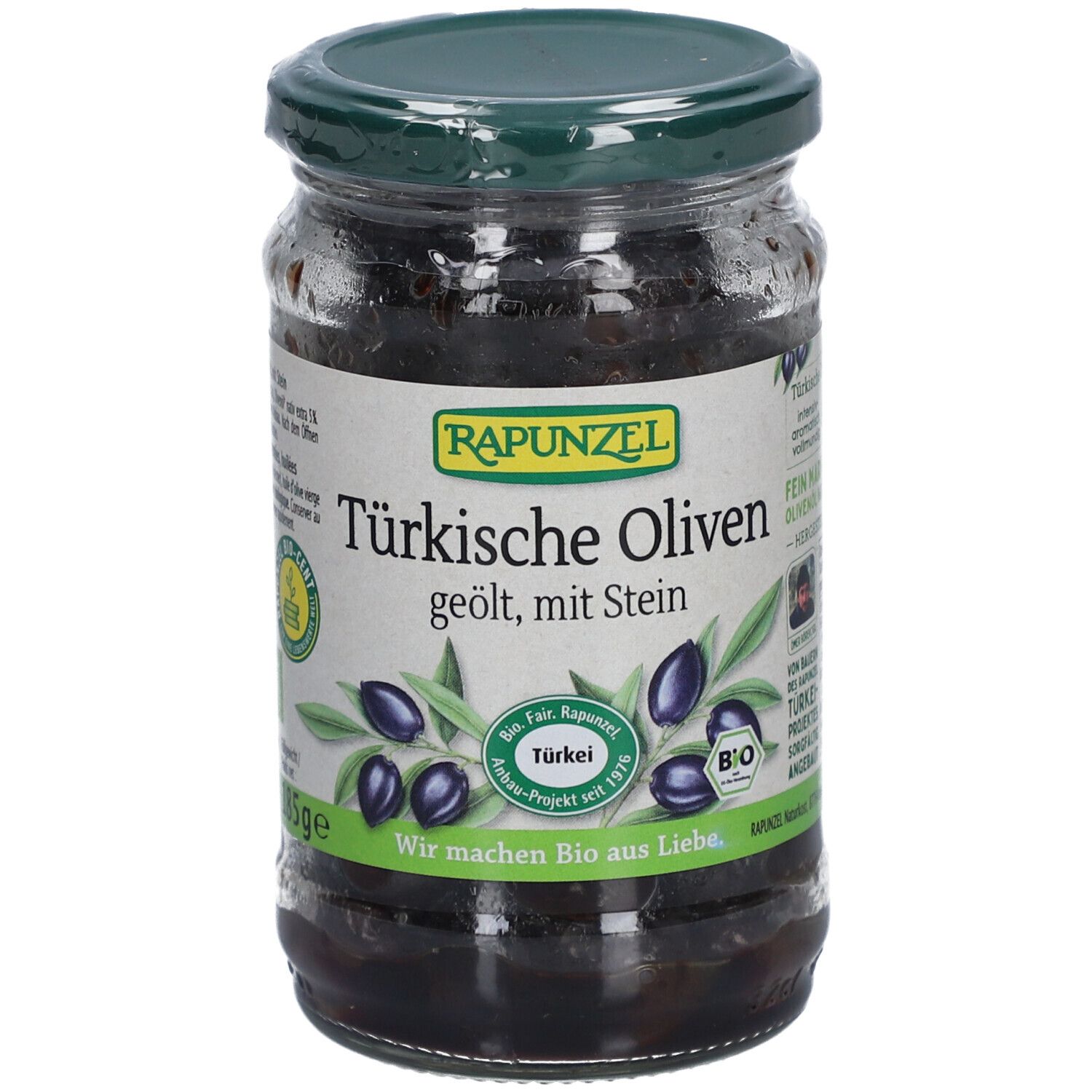 Rapunzel Oliven schwarz mit Stein geölt