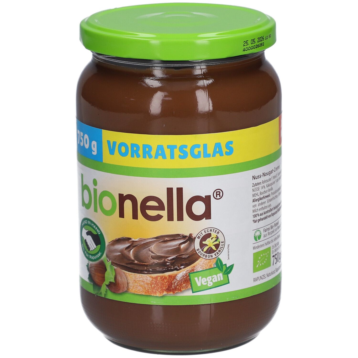 Rapunzel bionella Nussnougat-Creme vegan