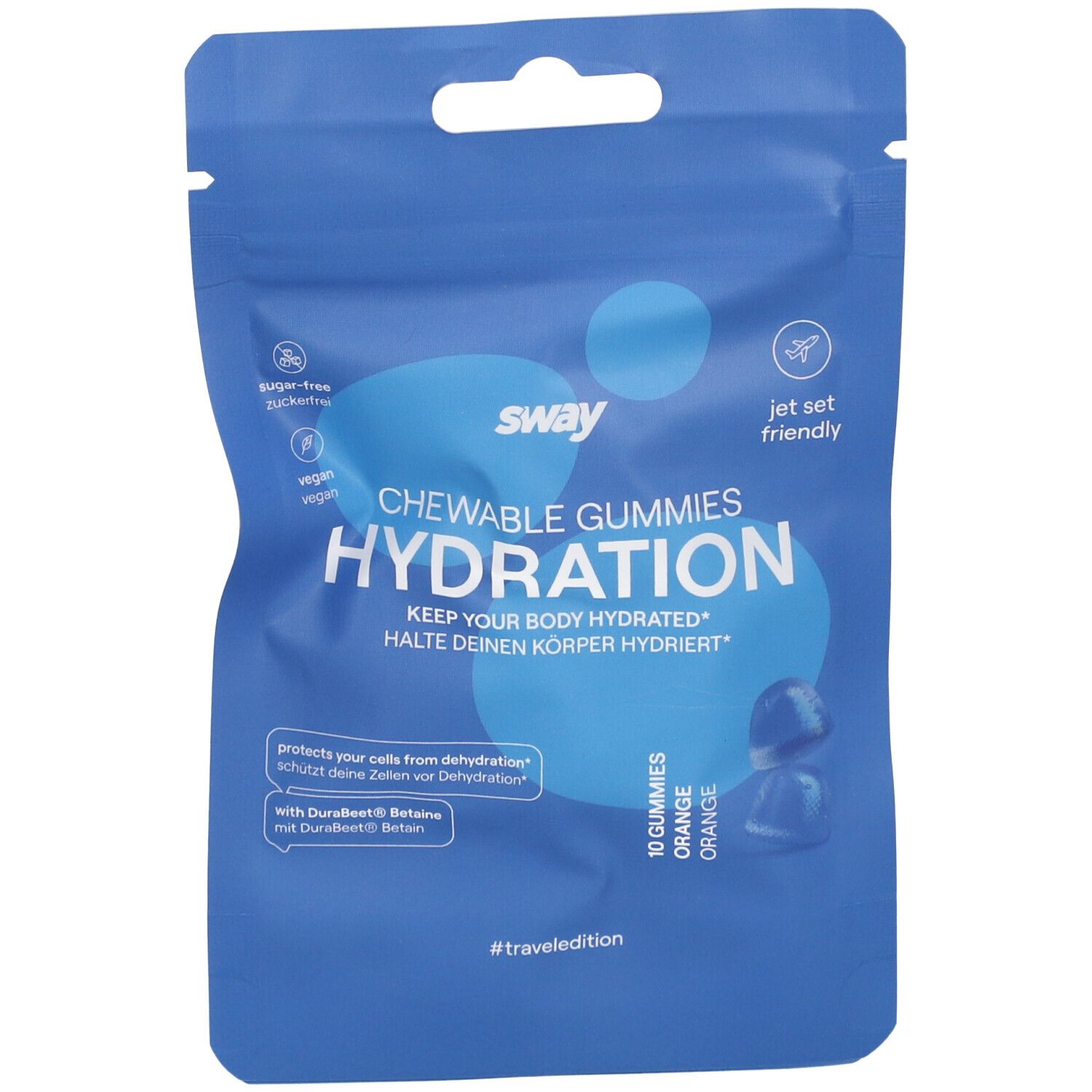 sway Deep Hydration Traveledition - Kaugummies mit Orangengeschmack