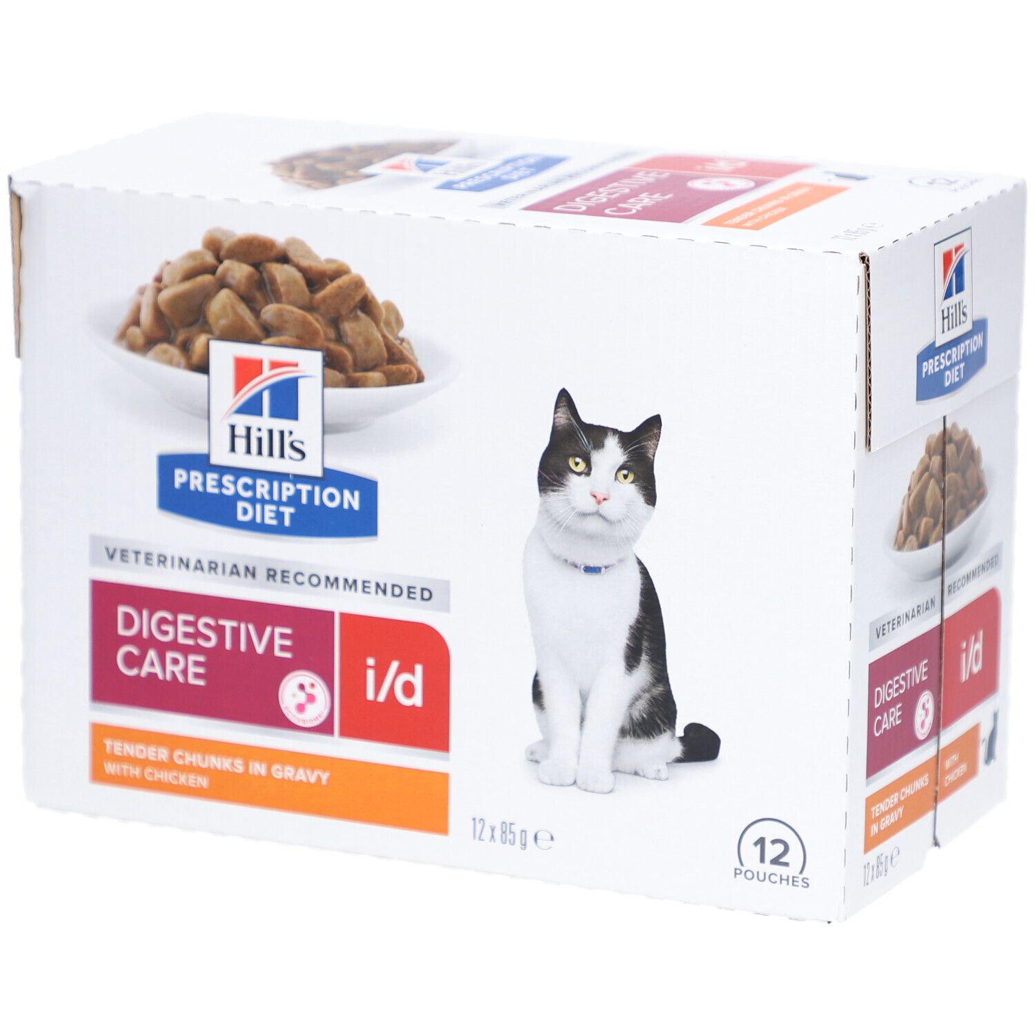 Hill's PRESCRIPTION DIET i/d Nassfutter für Katzen mit Huhn zur Unterstützung der Verdauung