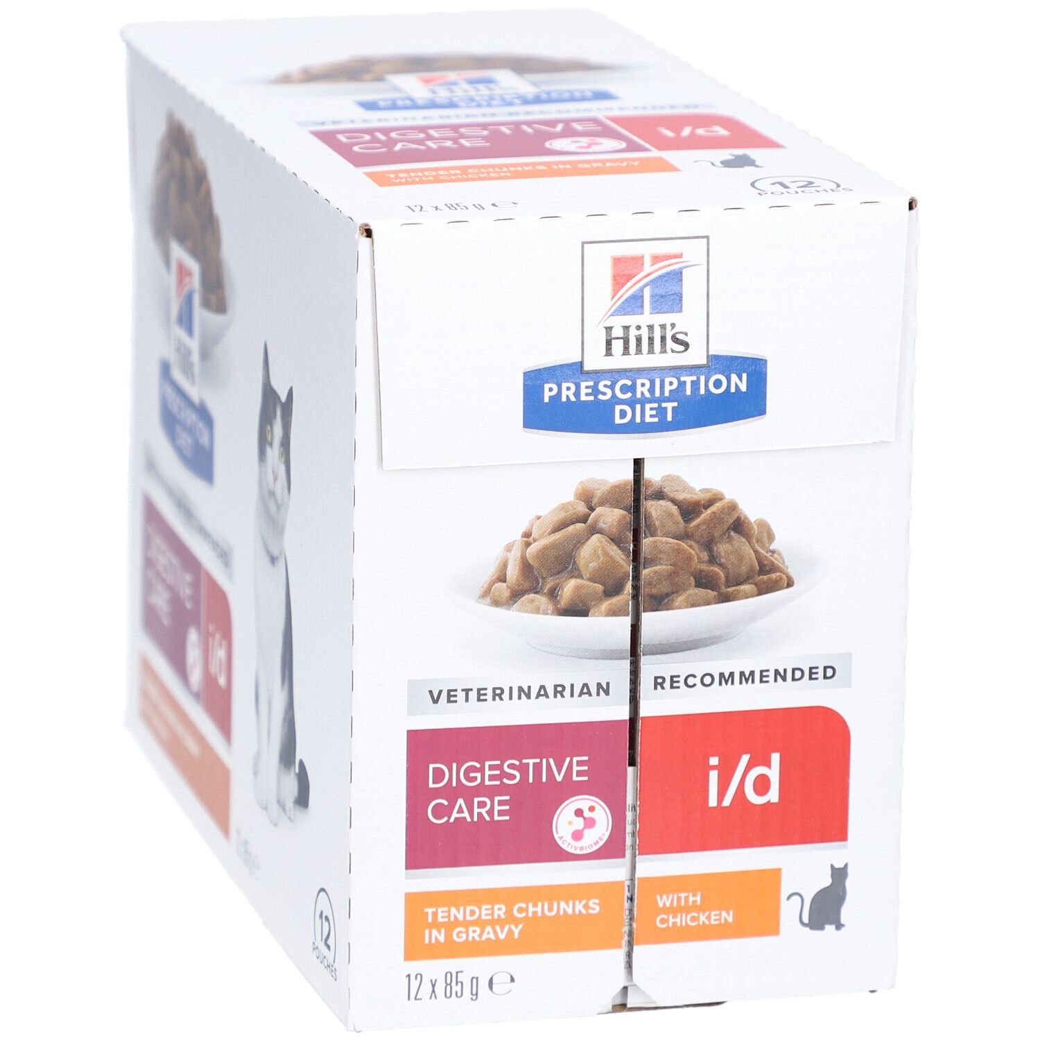 Hill's PRESCRIPTION DIET i/d Nassfutter für Katzen mit Huhn zur Unterstützung der Verdauung