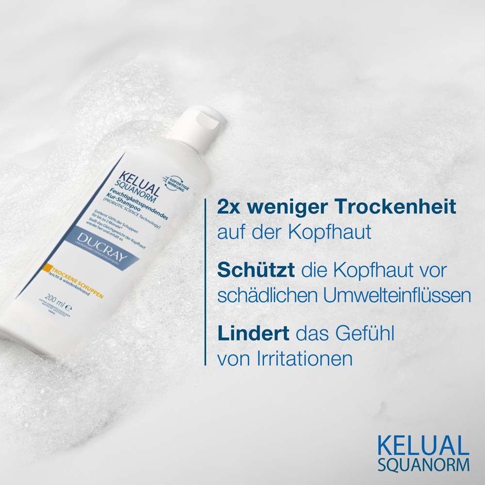 Ducray KELUAL SQUANORM Kopfhaut-Tonikum + DUCRAY KELUAL SQUANORM Shampoo Trockene Schuppen