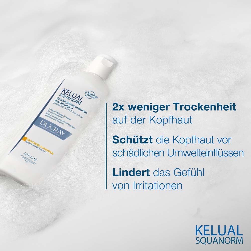 Ducray KELUAL SQUANORM Kopfhaut-Tonikum + DUCRAY KELUAL SQUANORM Shampoo Trockene Schuppen