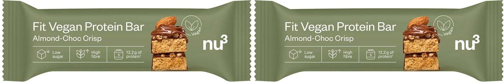 nu3 Fit Vegan Protein Bar Almond-Choc Crisp