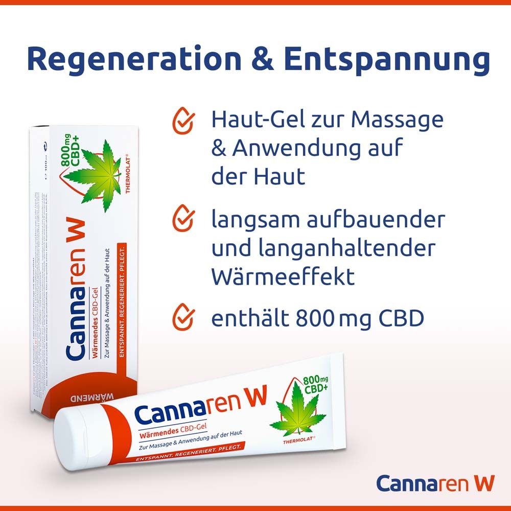 Cannaren W Wärmendes CBD-Gel + Cannaxil K Kühlendes CBD-Gel