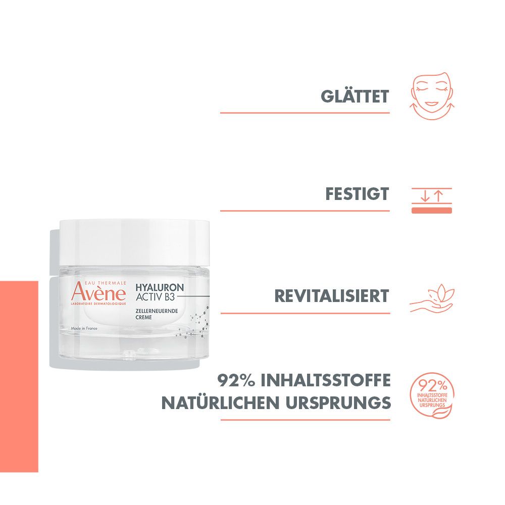 Avène Hyaluron Activ B3 Multi-intensive Nachtcreme - Anti-Aging Pflege mit Niacinamid
