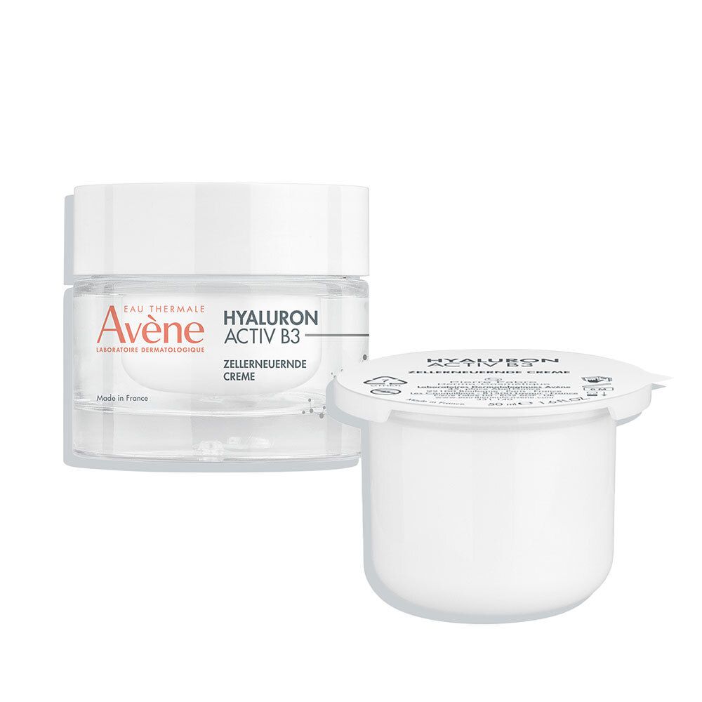 Avène Hyaluron Activ B3 Zellerneuernde Creme - Tagescreme mit Niacinamid + Avène Hyaluron Activ B3 Zellerneuernde Creme Nachfüllpack