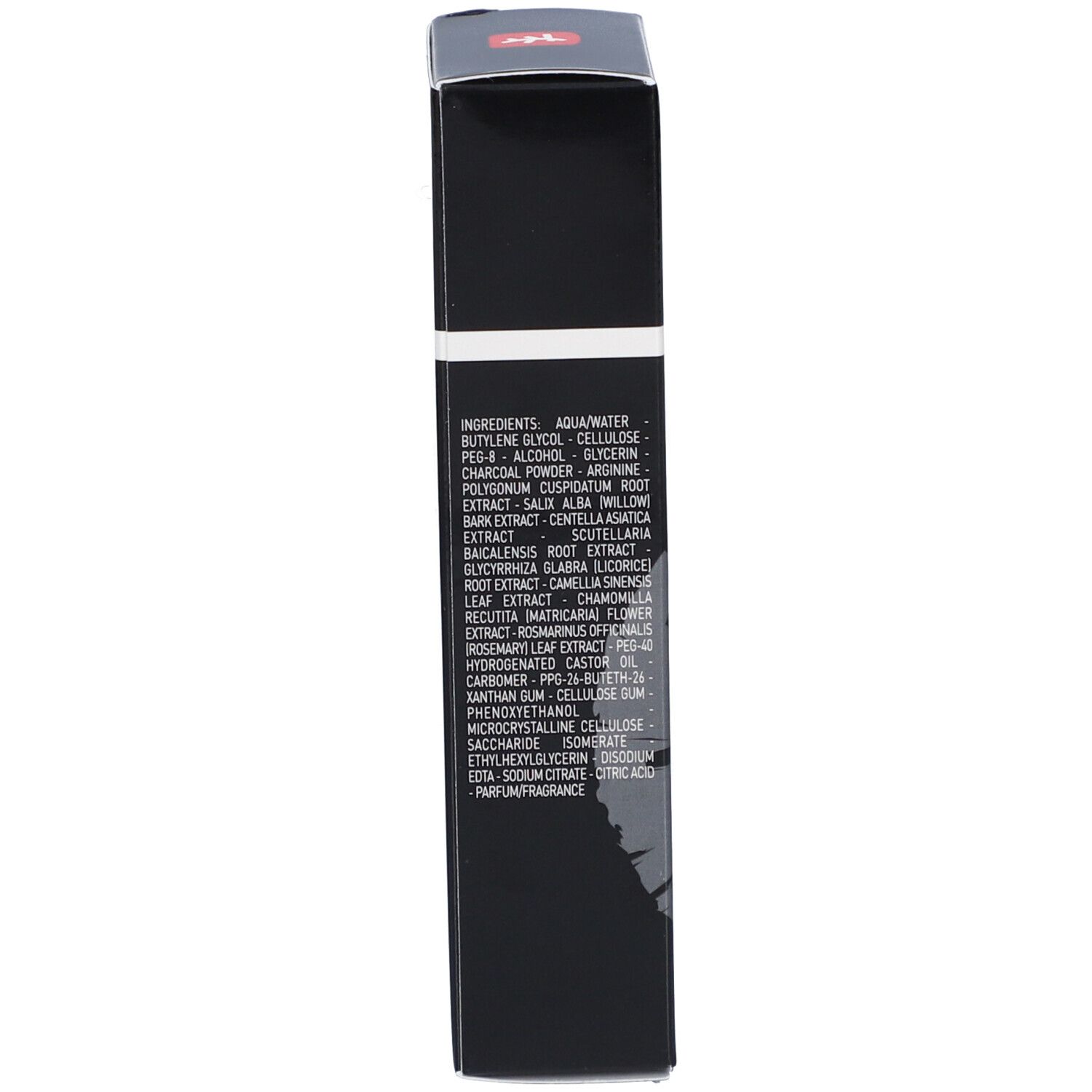 Schwarze Schachtel. Inhaltsangaben in weißer Schrift. Marke: Erborian. Mit Inhaltsstoffen.