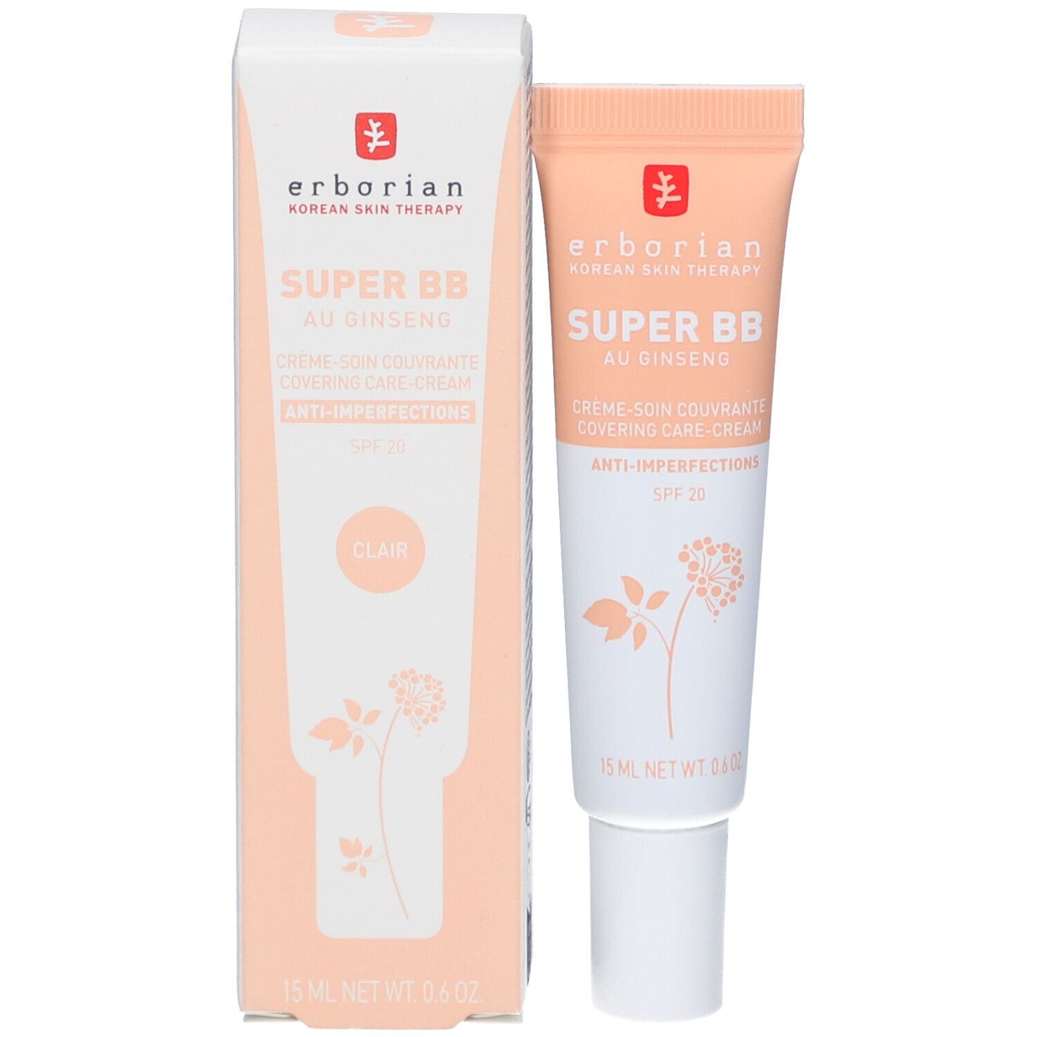 Produktverpackung mit Creme-Tube. Marke und Produktname auf Tube und Verpackung. Rosa und weiß.