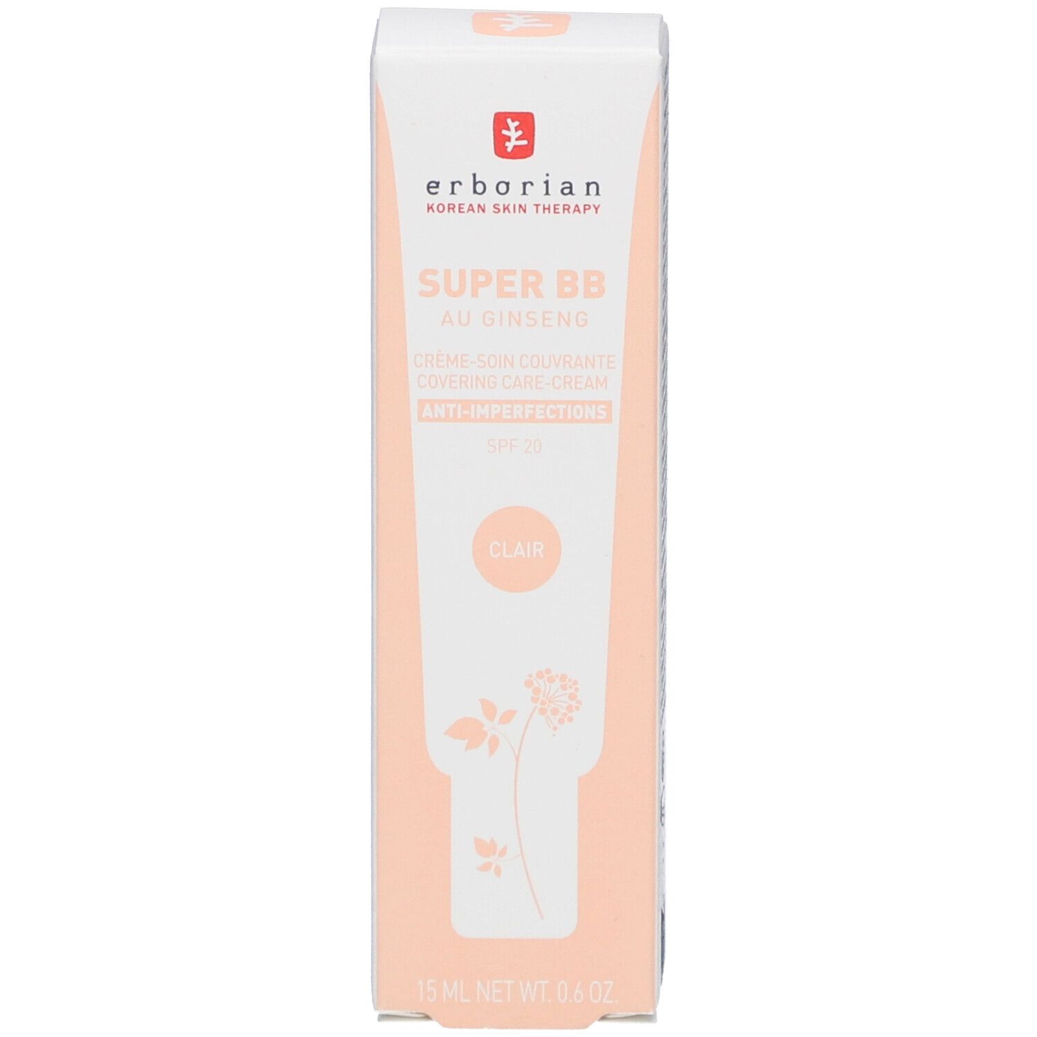 Produktverpackung. Marke und Produktname sind sichtbar. Rosa und weiß.