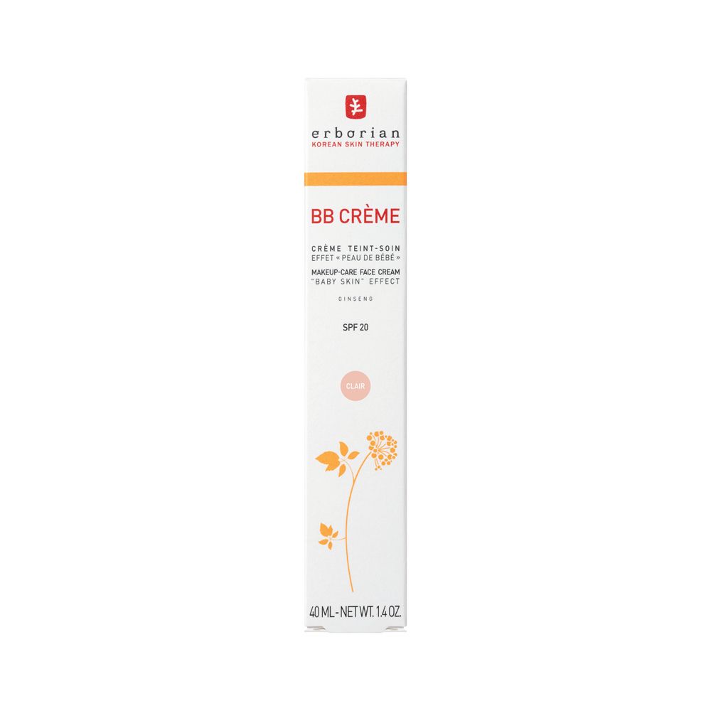Verpackung der BB Creme Clair mit Ginseng-Motiv, SPF 20.
