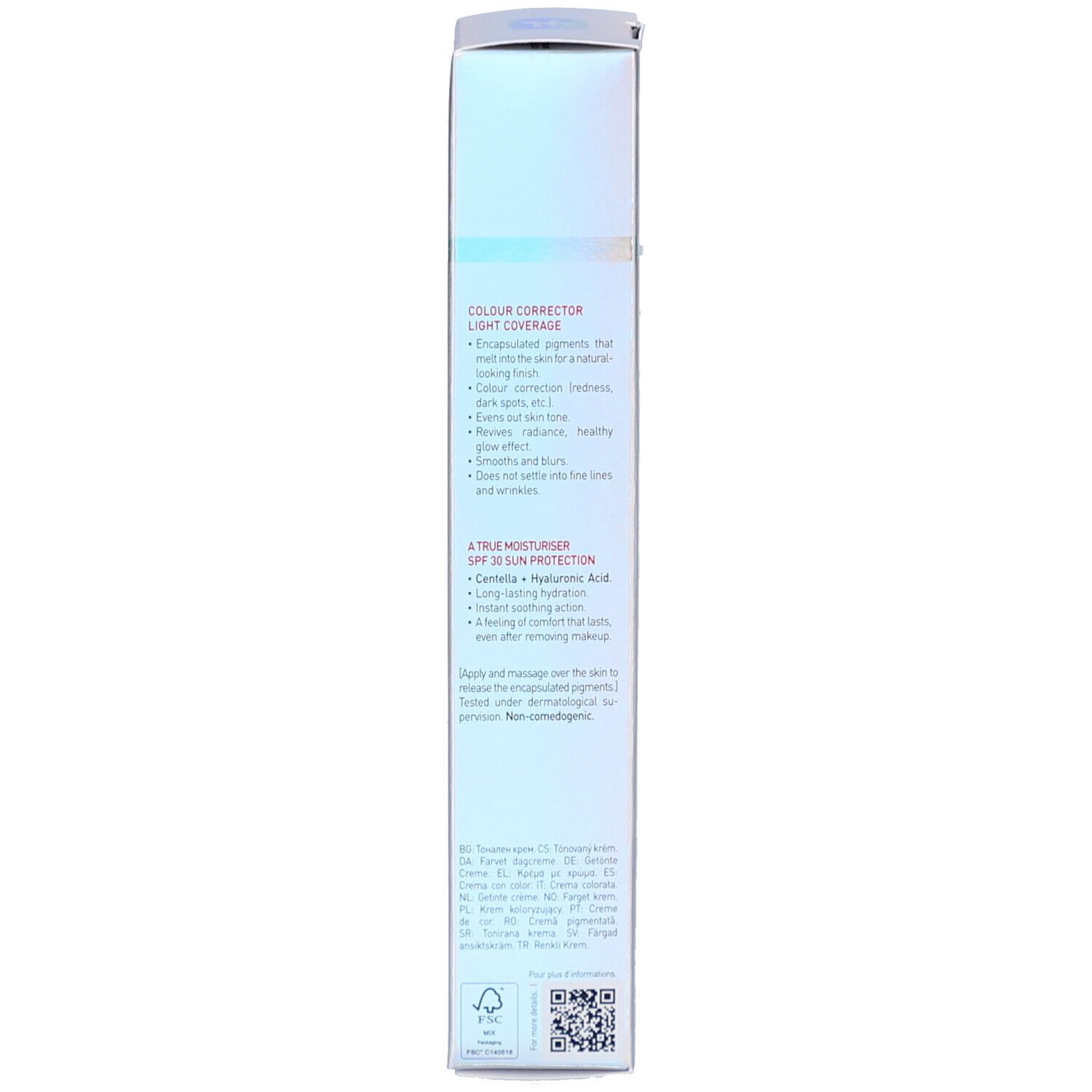 Erborian CC Creme Clair SPF 30 Tube, Vorderseite.