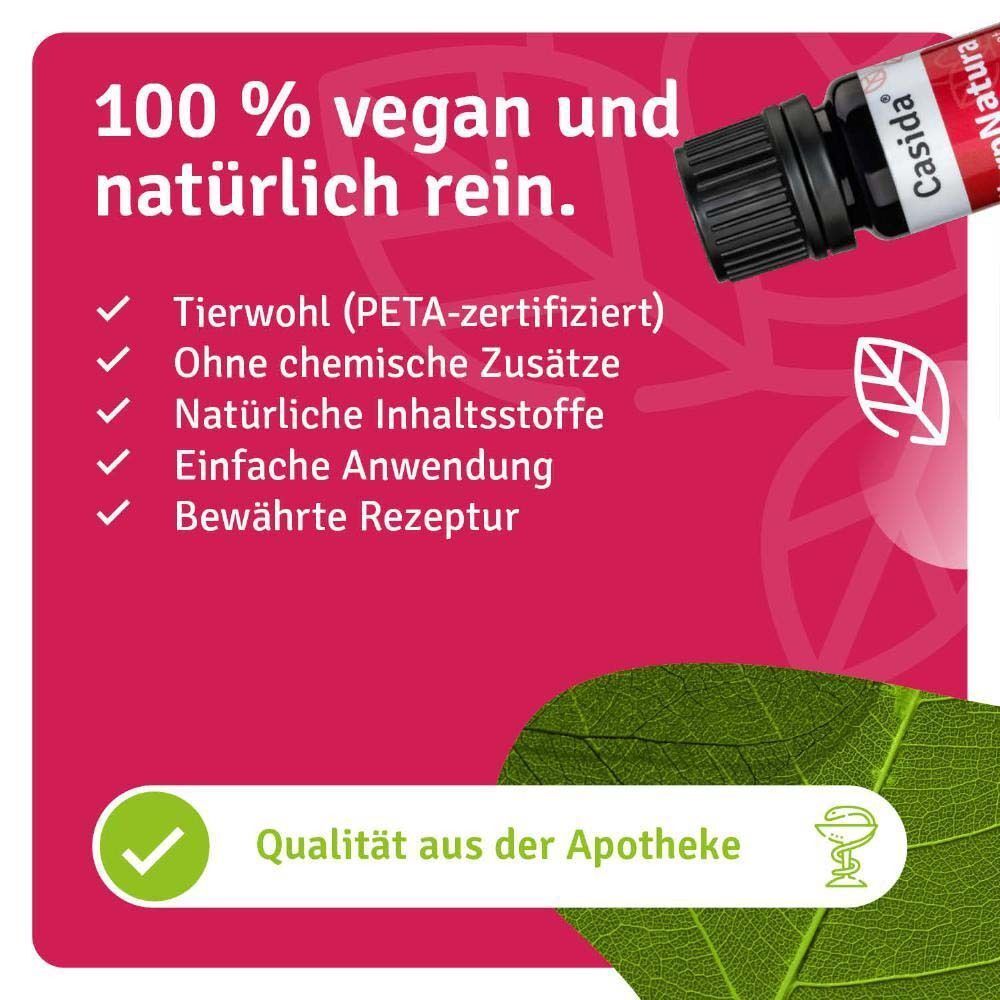 Flasche HerpNatura Repair & Protect mit Siegel "100% vegan und natürlich rein", "Qualität aus der Apotheke".