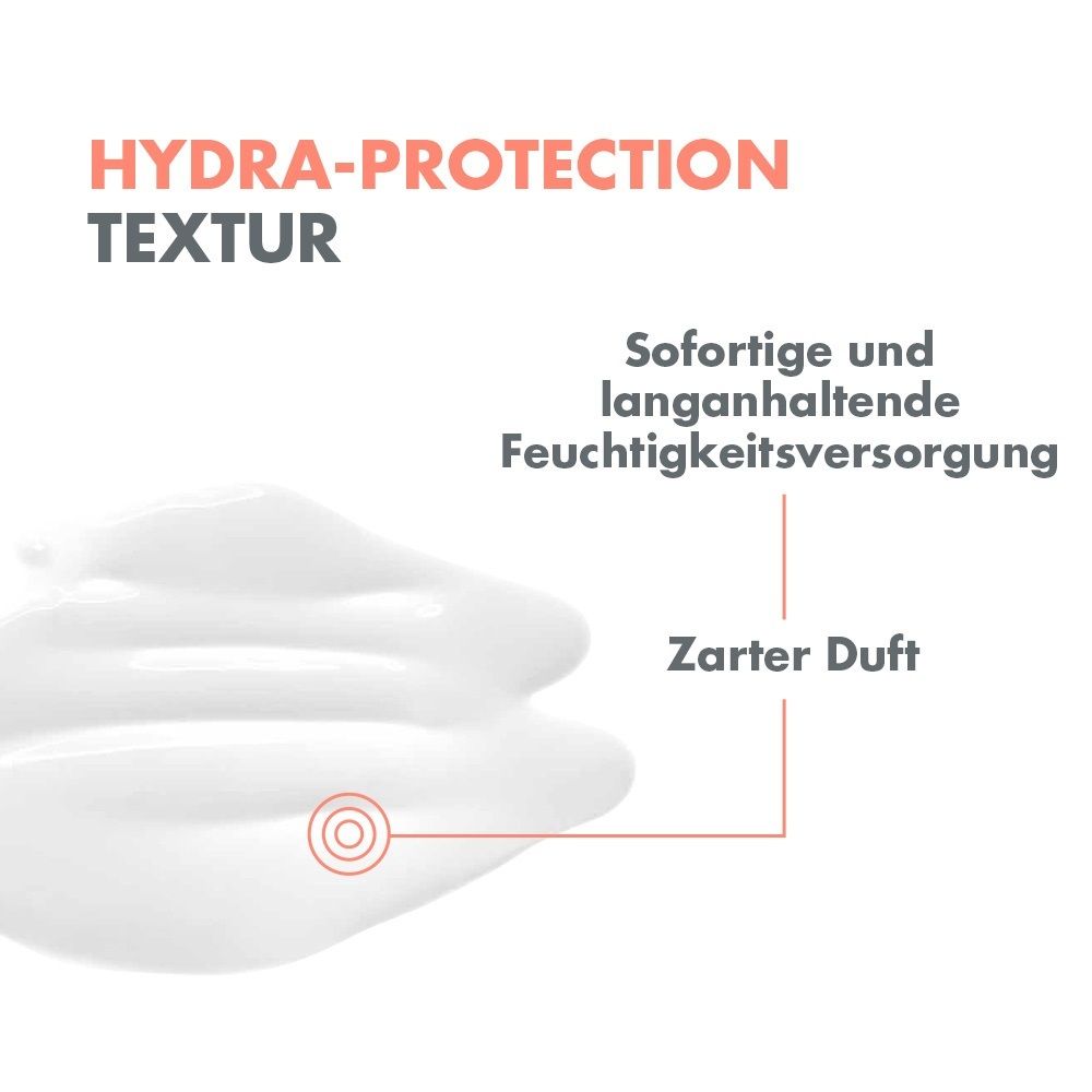 Avène Hydra-Protection Textur: Sofortige und langanhaltende Feuchtigkeitsversorgung.