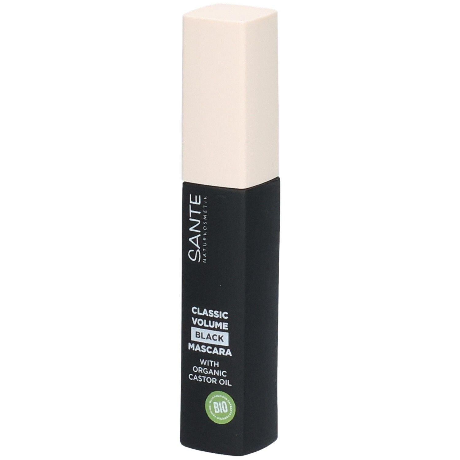 Santé Classic Volume Black Mascara mit Bio-Rizinusöl.
