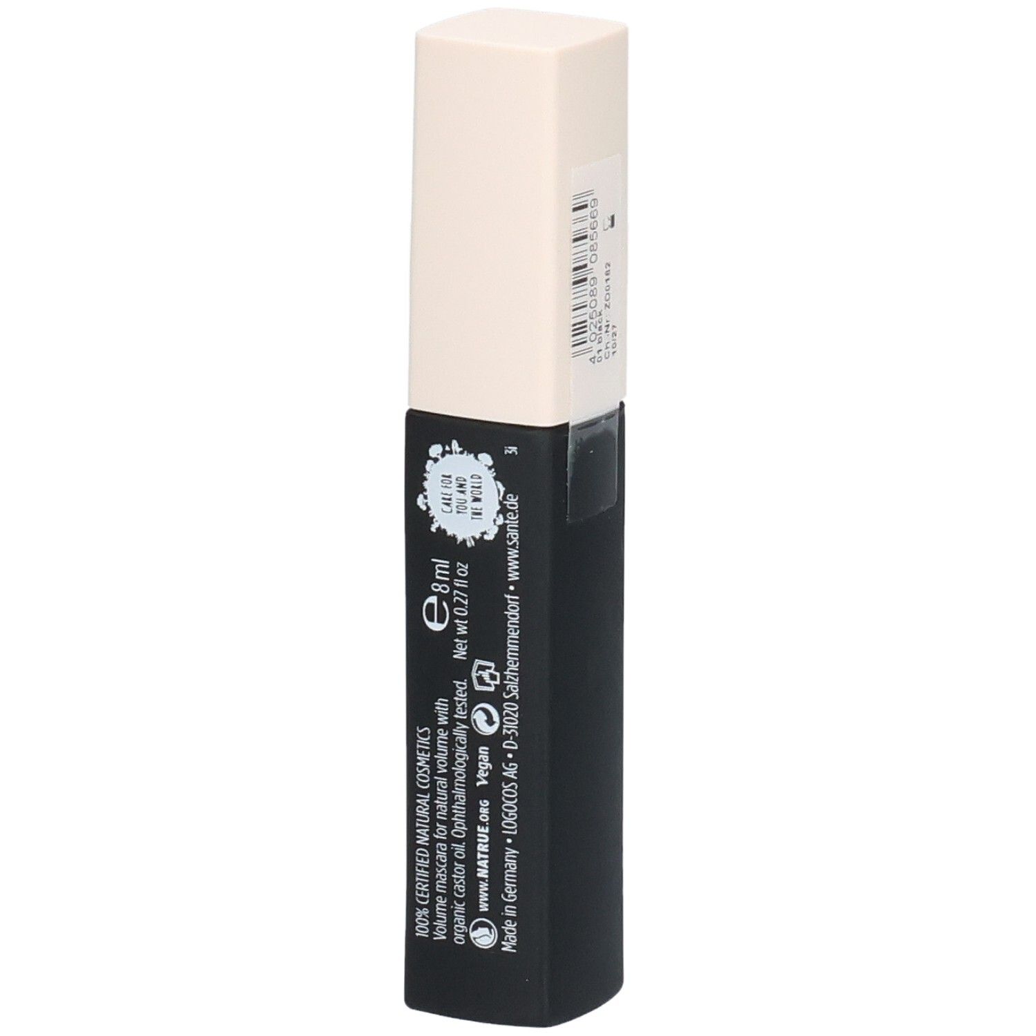 Santé Classic Volume Black Mascara, 8ml, mit Bio-Rizinusöl.