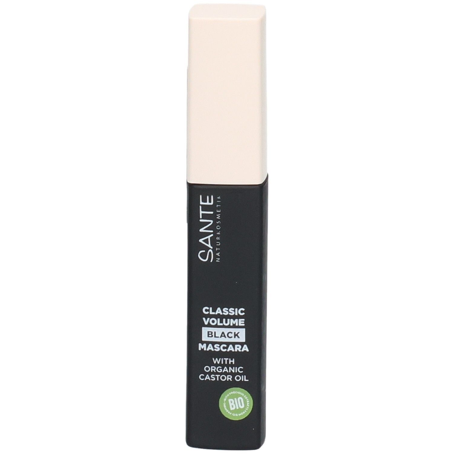 Santé Classic Volume Black Mascara mit Bio-Rizinusöl.