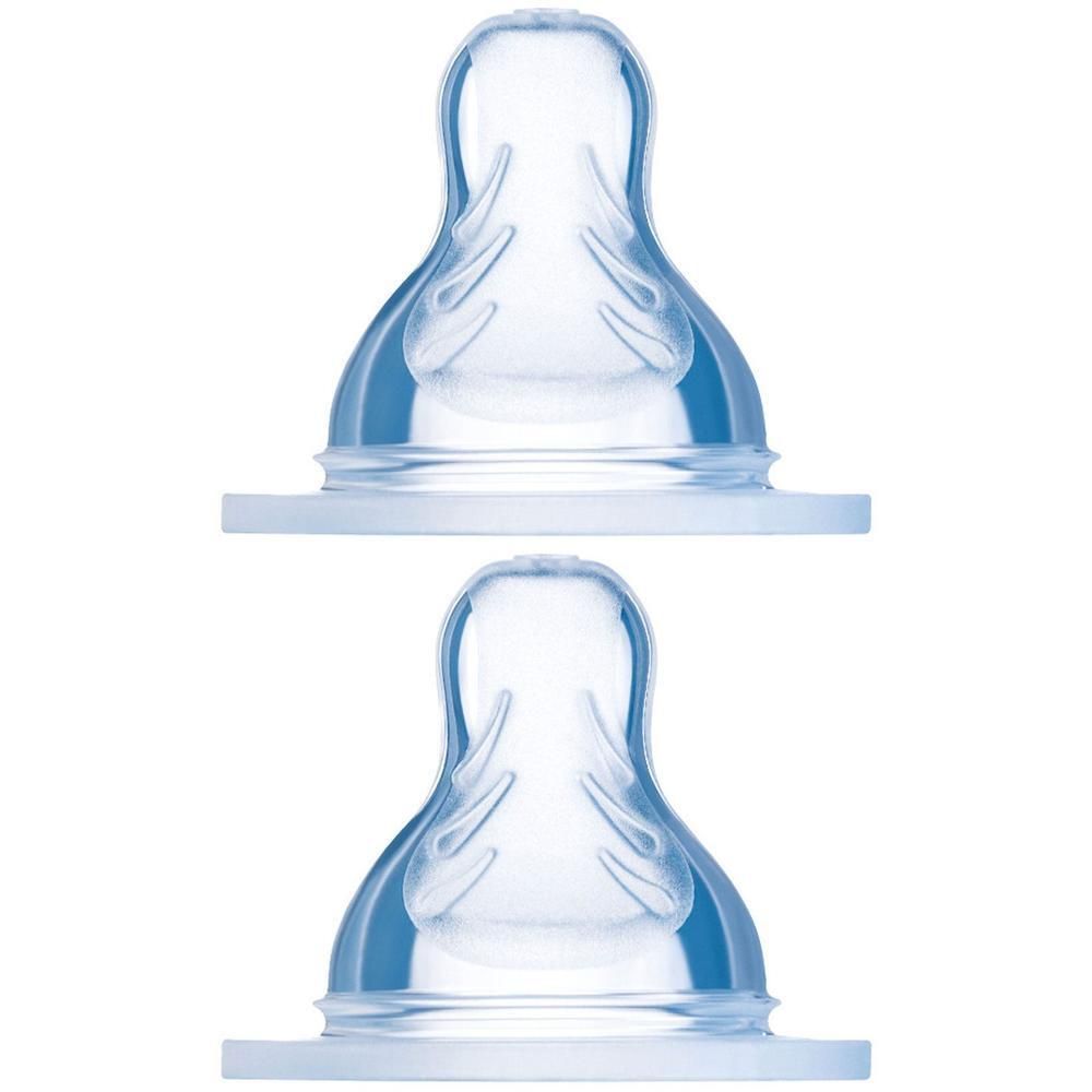 Zwei transparente Sauger mit breiter Basis. Die Sauger haben eine längliche Form mit einer strukturierten Oberfläche.