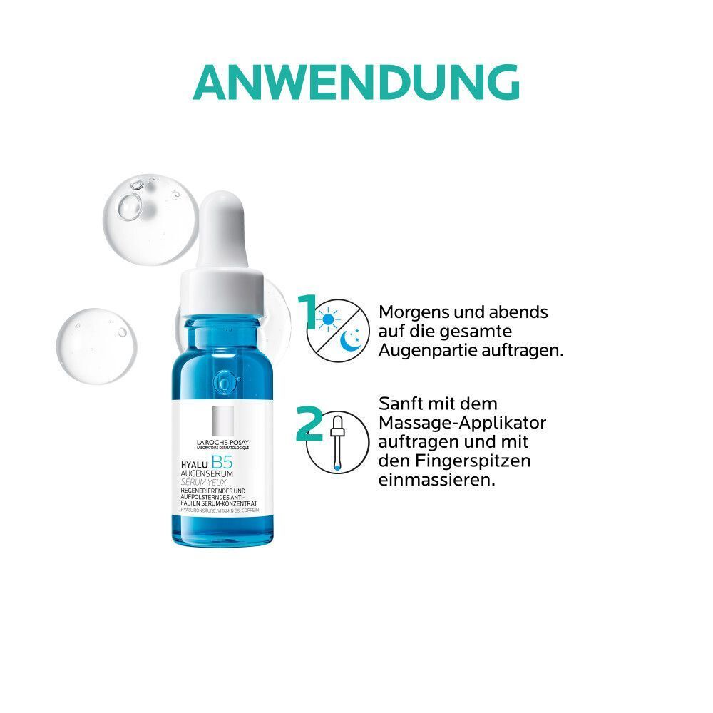 Anwendung: Morgens und abends auftragen. Mit Massage-Applikator einmassieren. Produkt in Flasche.