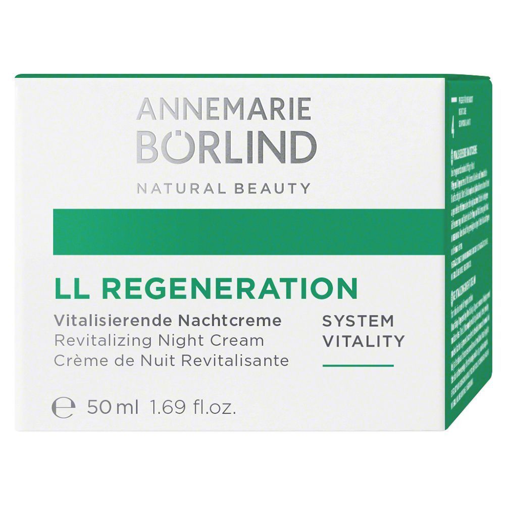 Verpackung der LL Regeneration Vitalisierende Nachtcreme, 50 ml.