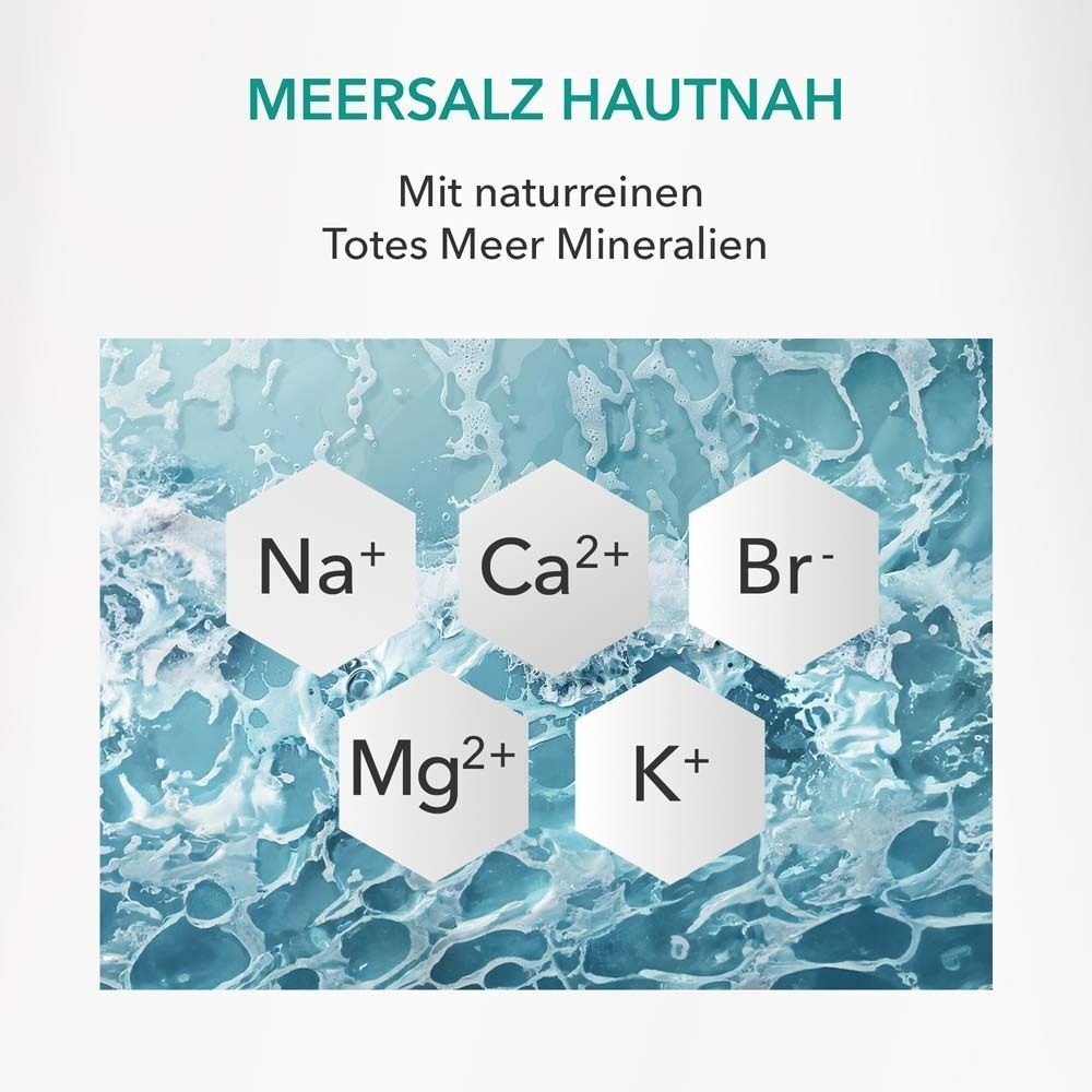 Grafik mit Wasser und chemischen Elementen: Na+, Ca2+, Br-, Mg2+, K+.