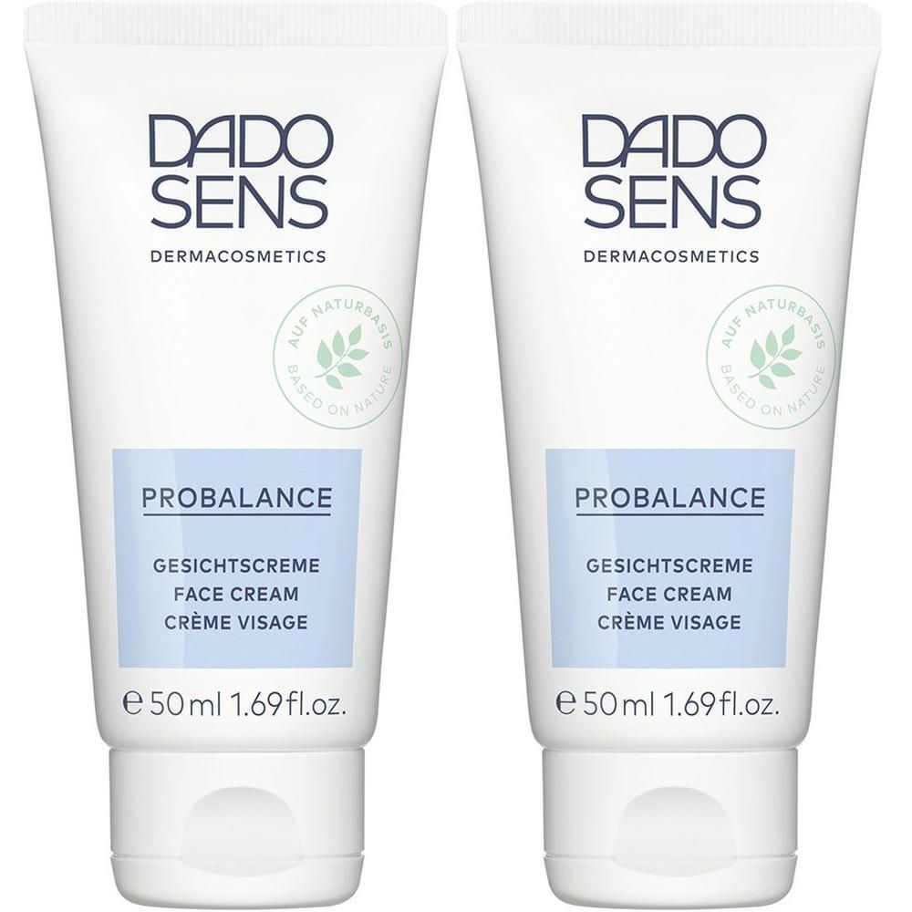 Zwei Tuben DADO SENS PROBALANCE Gesichtscreme, je 50ml.