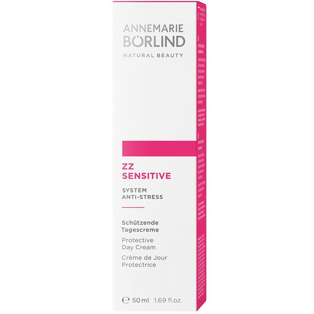 Verpackung der ANNEMARIE BÖRLIND ZZ SENSITIVE Schutzenden Tagescreme, 50 ml.