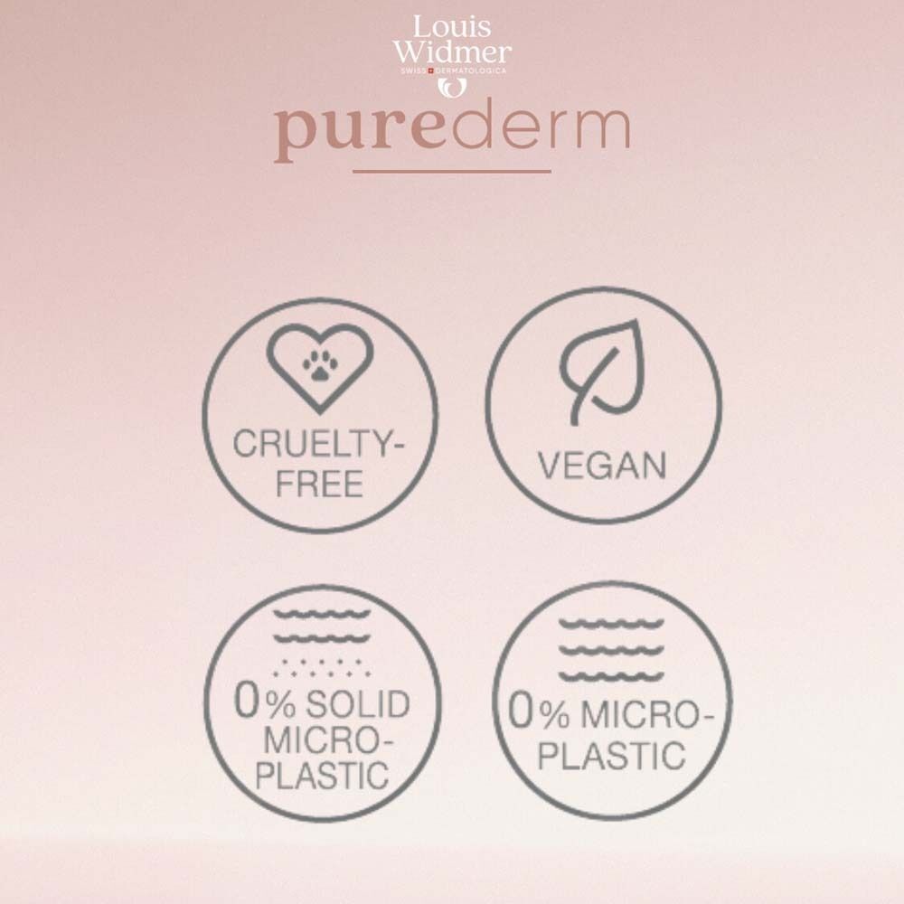 Symbole: Cruelty-free, Vegan, 0% Mikroplastik, 0% feste Mikroplastik.