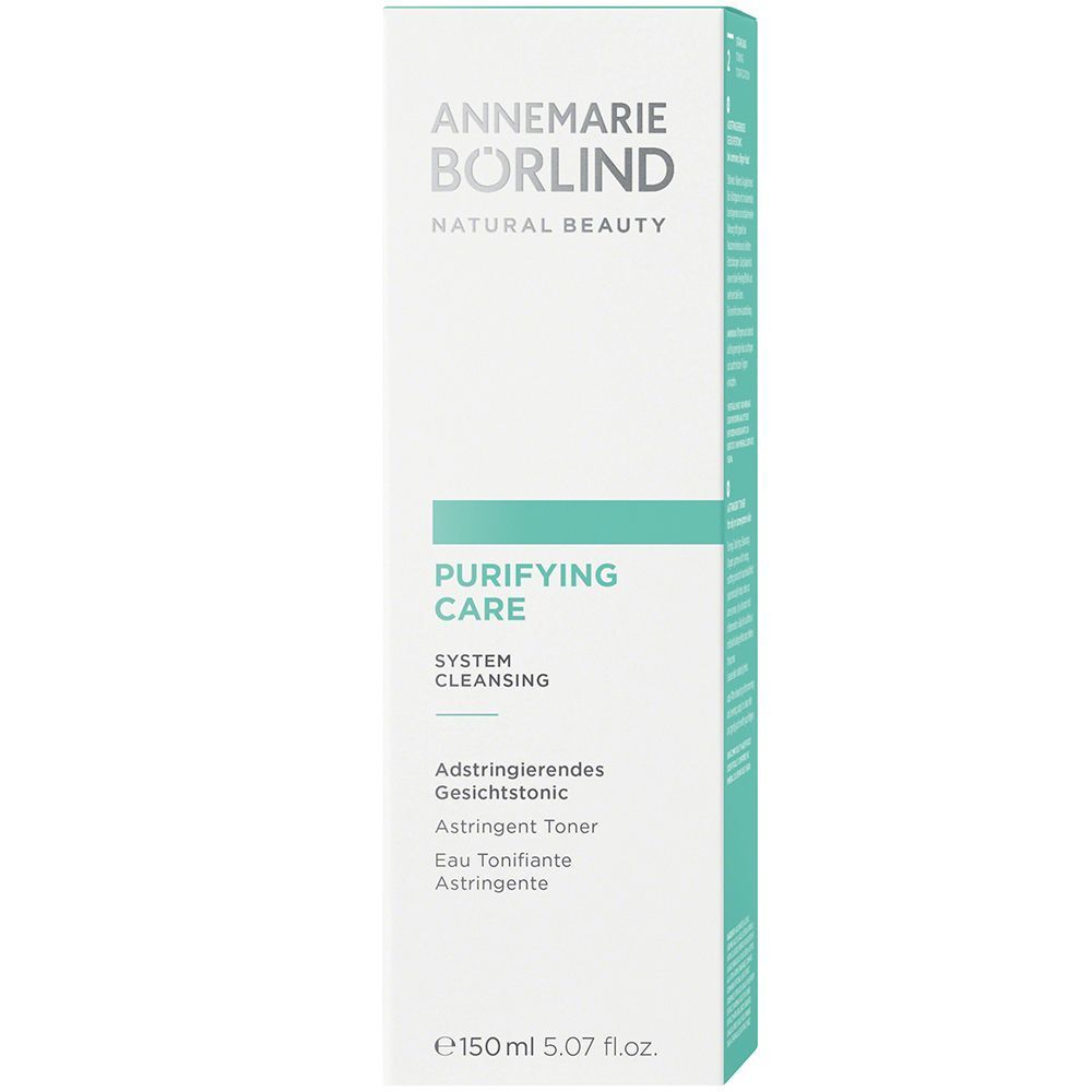 Weiße Faltschachtel ANNEMARIE BÖRLIND Astringierendes Gesichtstonic, 150 ml.