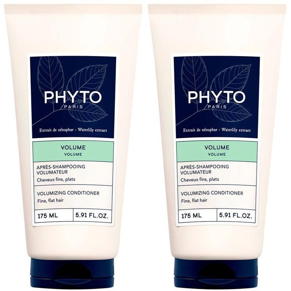 Zwei Phyto Volume Conditioner Flaschen, je 175ml, für feines, plattes Haar.