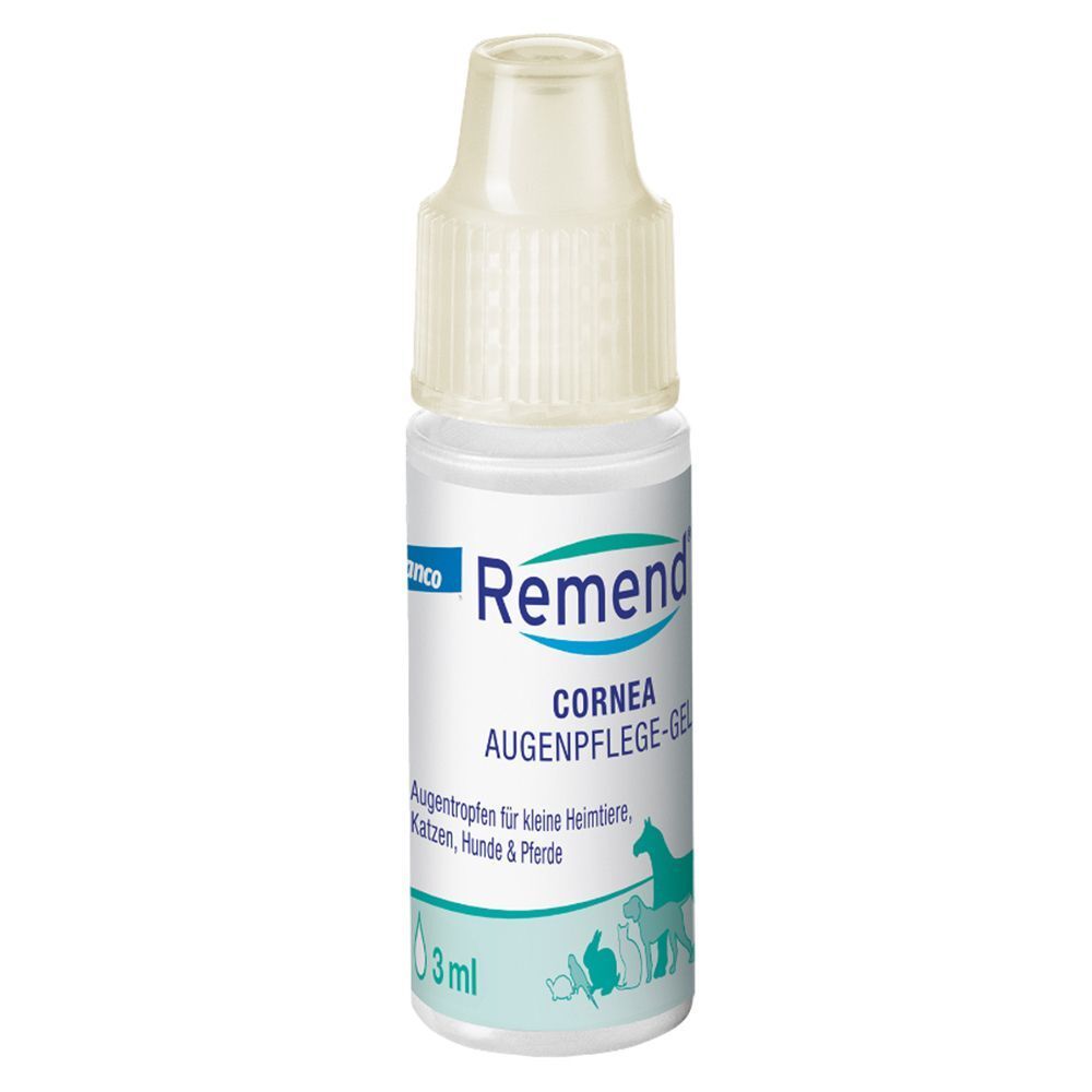 Remend Cornea Augenpflege-Gel Flasche, 3ml. Für Kleintiere, Katzen, Hunde & Pferde.